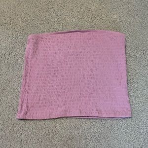 American Eagle Purple Shirred Tube Top Medium